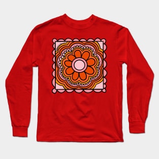 Flower Granny Square Long Sleeve T-Shirt